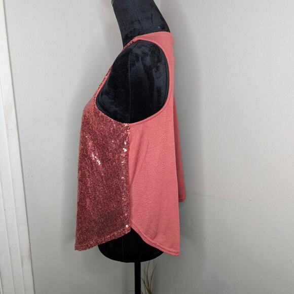 Sequin tank top pit to - Picture 2 of 4